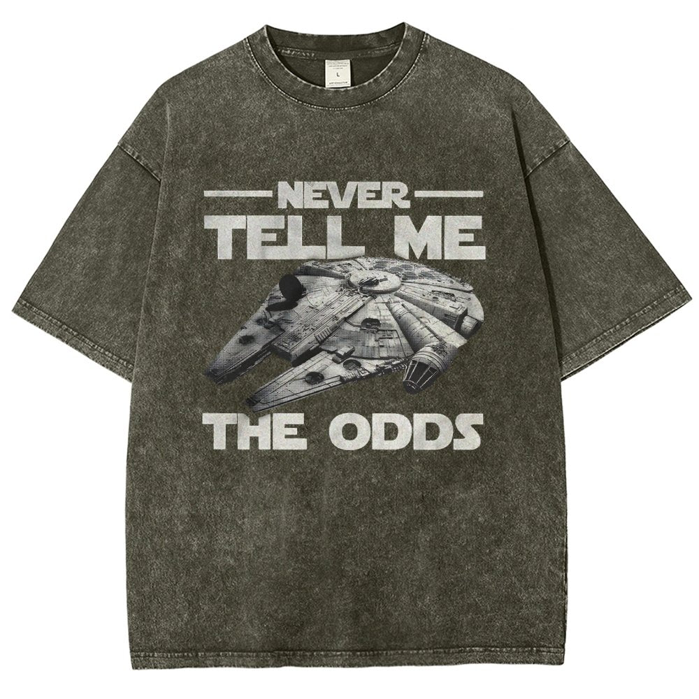 Never tell me the odds Vintage Distressed T-shirt