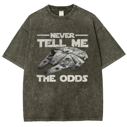Never tell me the odds Vintage Distressed T-shirt