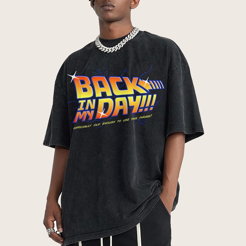 Back in my day! Vintage Distressed T-shirt