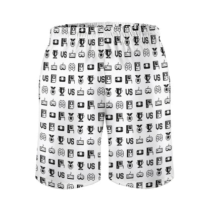 Retro Game Icons Geek Shorts