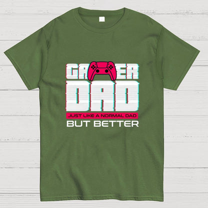 Gamer Dad for Fathers day Geek T-Shirt