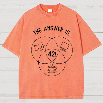 42 Cats Vintage Distressed T-shirt