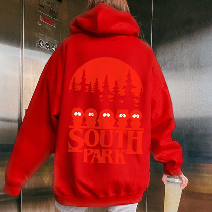 Stranger Park Inspired Art Printed Back Unisex Cotton Hoodie