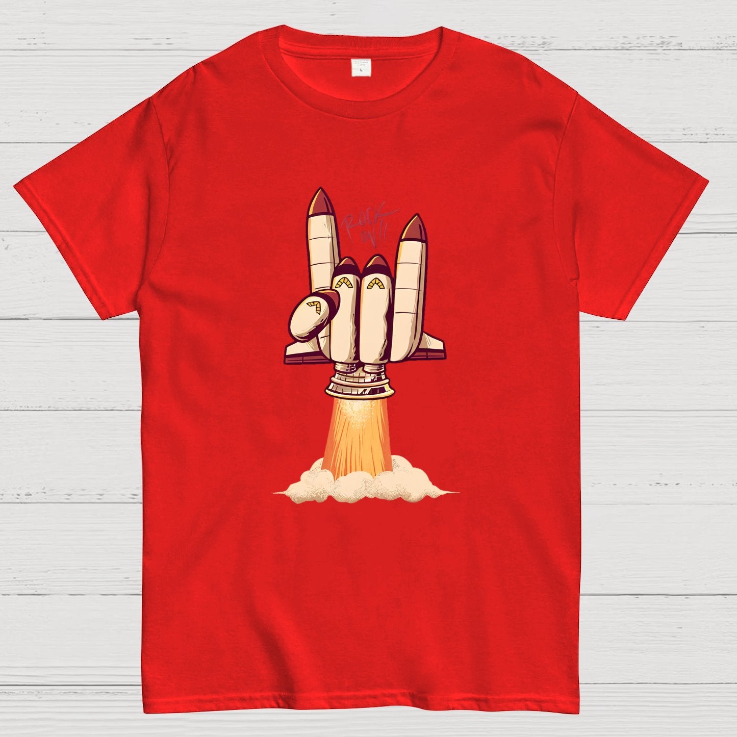 Rock On Rocket  Geeky T-Shirt