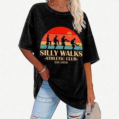 Silly Walks - Athletic Club Vintage Distressed T-shirt
