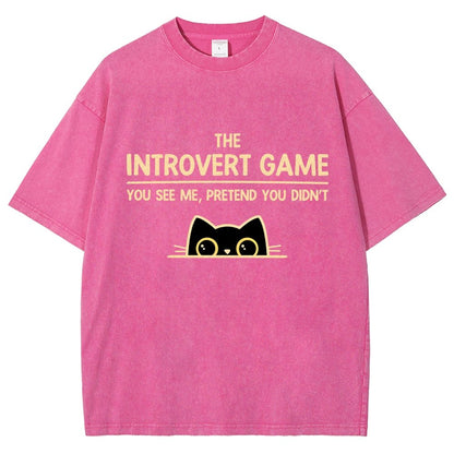 The Introvert Game Vintage Distressed T-shirt