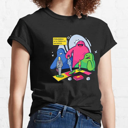 Meeples playing Board Games Geeky T-Shirt