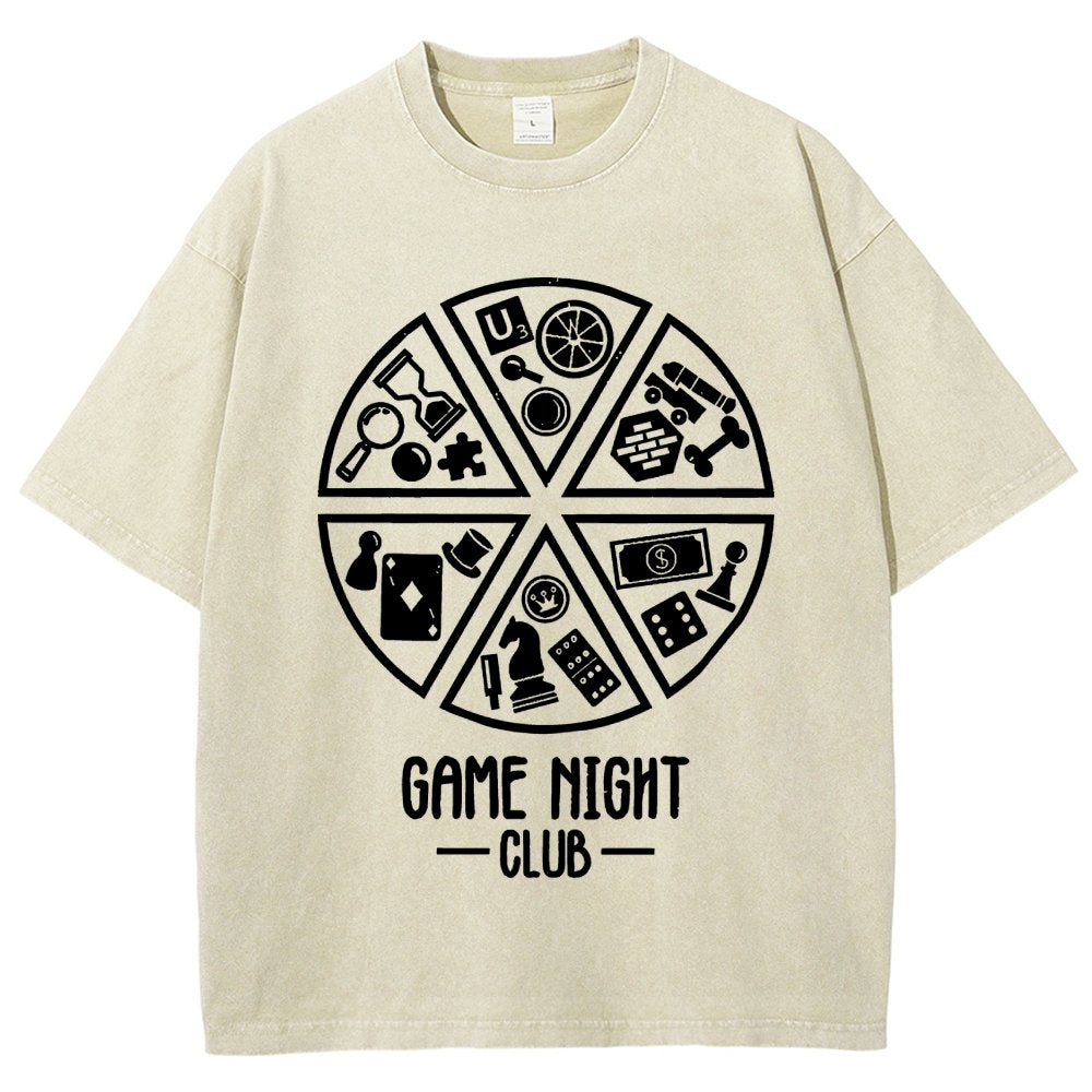 Game Night Club Vintage Distressed T-shirt
