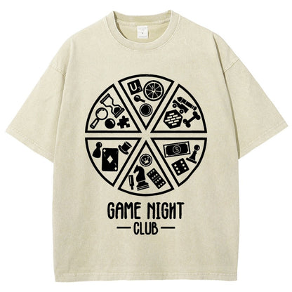 Game Night Club Vintage Distressed T-shirt