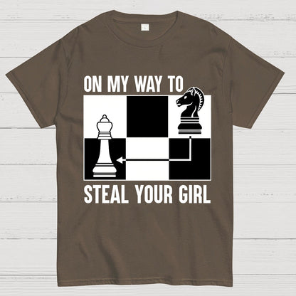 Chess Game On My Way To Steal Your Girl Geek T-Shirt