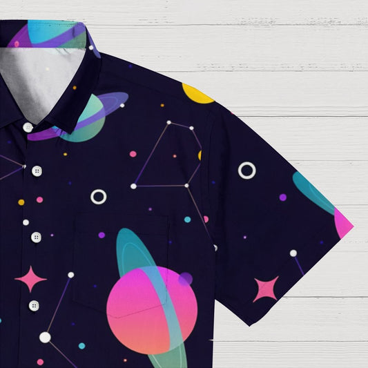 Galaxy Planet Series Print Geeky Shirt