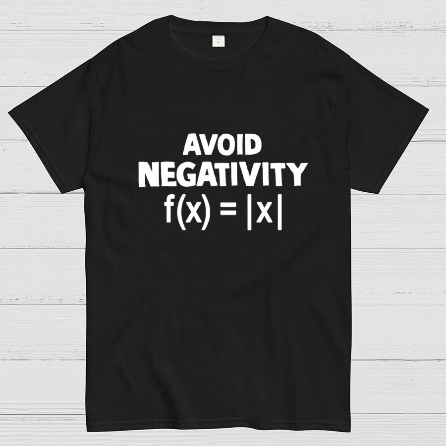 Avoid Negativity, Absolute Value, Geeky T-Shirt