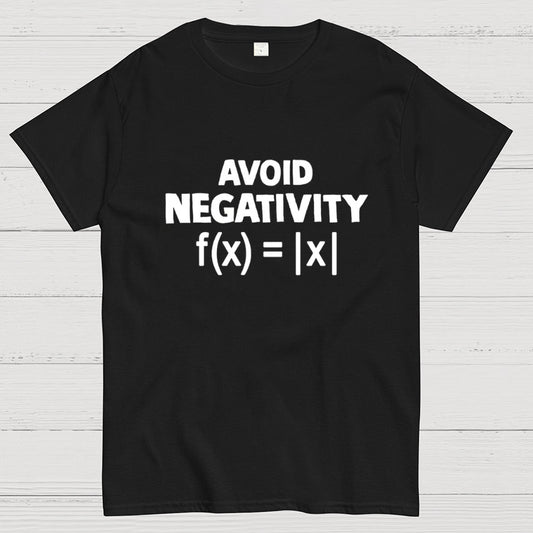 Avoid Negativity, Absolute Value, Geeky T-Shirt