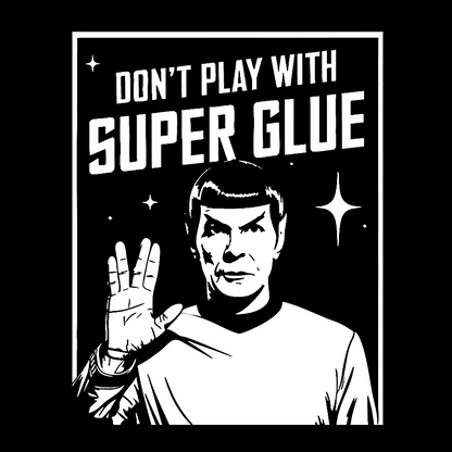 Don't Play With Superglue  Washed Long Sleeve Tee