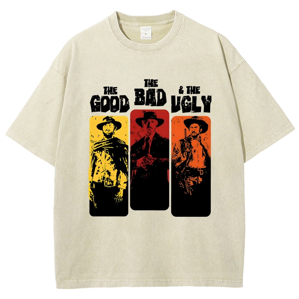 The Good The Bad The Ugly  Vintage Distressed T-shirt