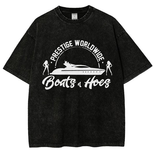 Boats 'n Hoes Vintage Distressed T-shirt