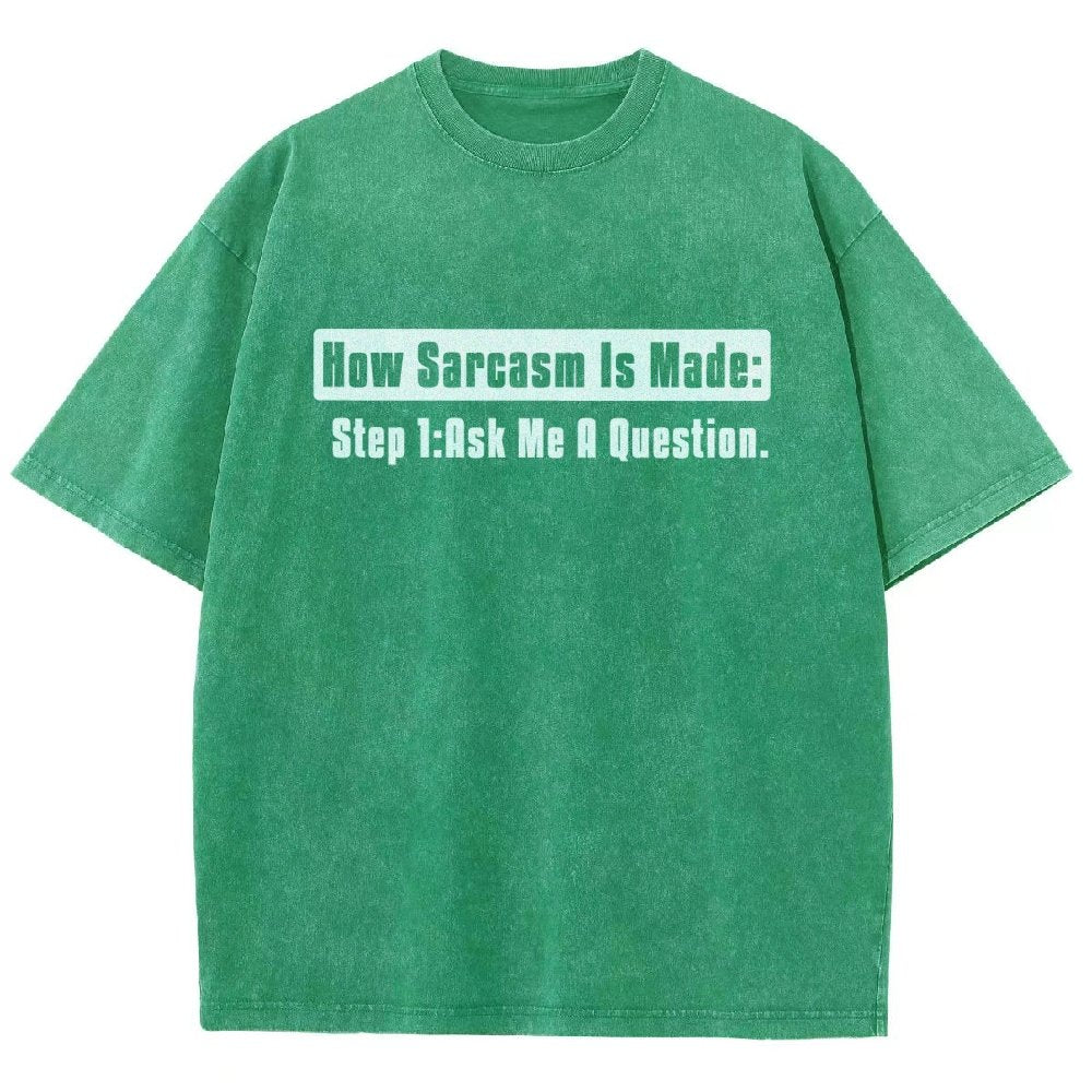 Step 2 Sarcasm Vintage Distressed T-shirt