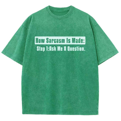 Step 2 Sarcasm Vintage Distressed T-shirt