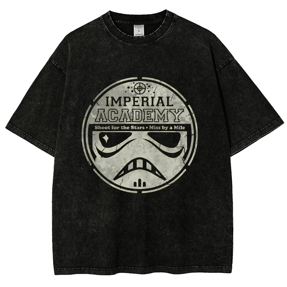Aiming for Excellence Vintage Distressed T-shirt