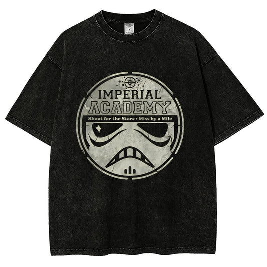 Aiming for Excellence Vintage Distressed T-shirt