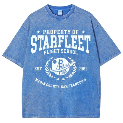 Academy Flight School Vintage Distressed T-shirt