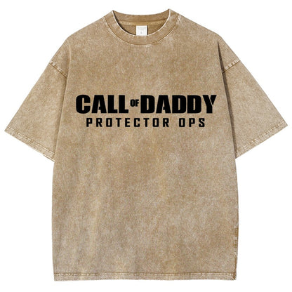 Gamer Dad Call of Daddy Vintage Distressed T-shirt
