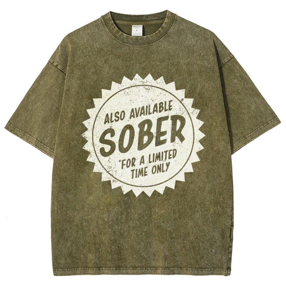 Also Available Sober Vintage Distressed T-shirt