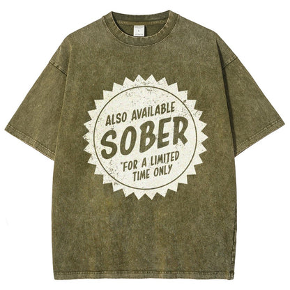 Also Available Sober Vintage Distressed T-shirt