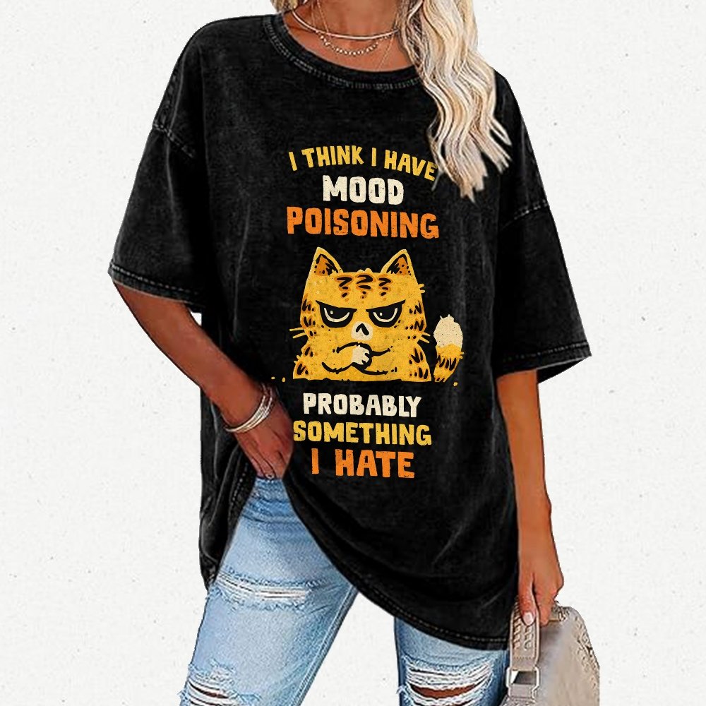 A Bad Case Of Mood Poisoning Vintage Distressed T-shirt