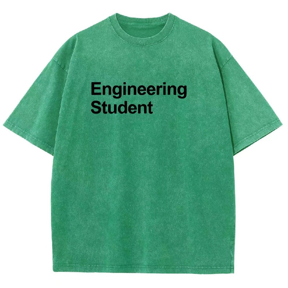 Engineering Student Unisex Fit Washed T-Shirt