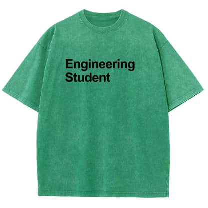 Engineering Student Unisex Fit Washed T-Shirt