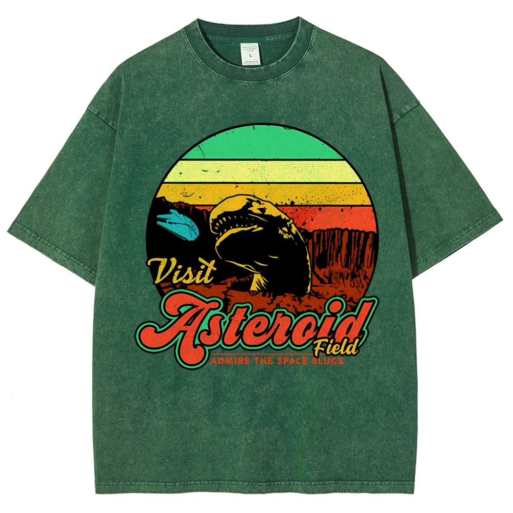 Visit Asteroid Admire The Space Slugs Vintage Distressed T-shirt