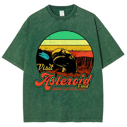 Visit Asteroid Admire The Space Slugs Vintage Distressed T-shirt