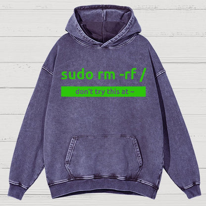Sudo Linux Programming Command Nerd Vintage Distressed Hoodie