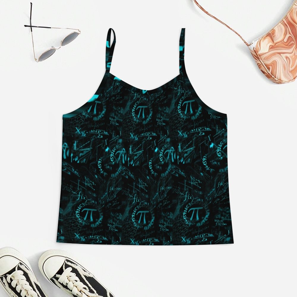 π Women's Geek Suspender Cami Set