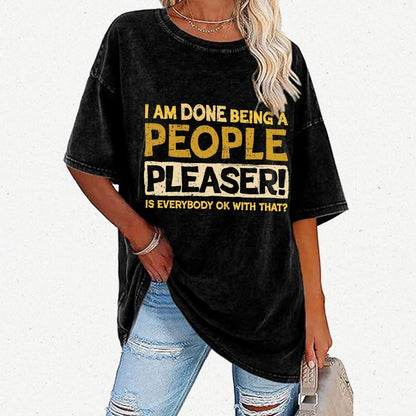 Still A People Pleaser Vintage Distressed T-shirt