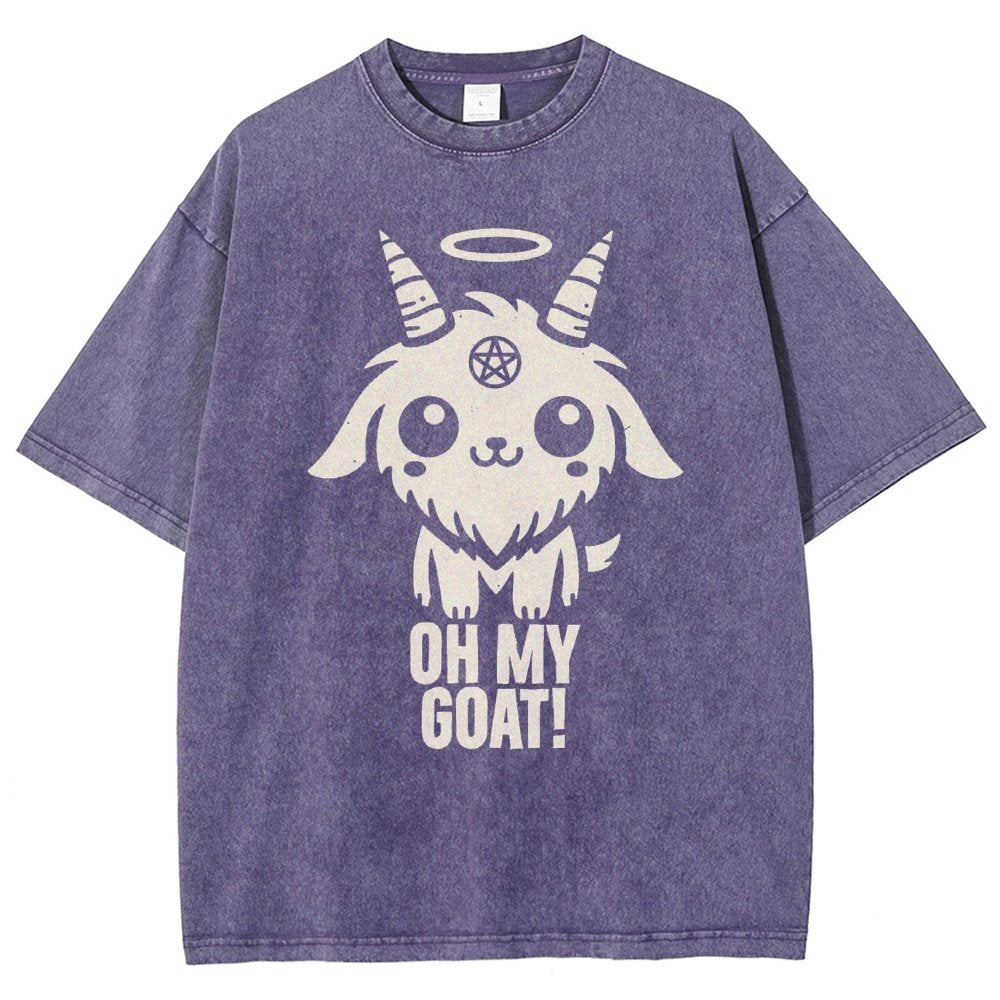 Oh my goat Vintage Distressed T-shirt