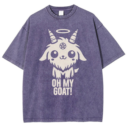 Oh my goat Vintage Distressed T-shirt