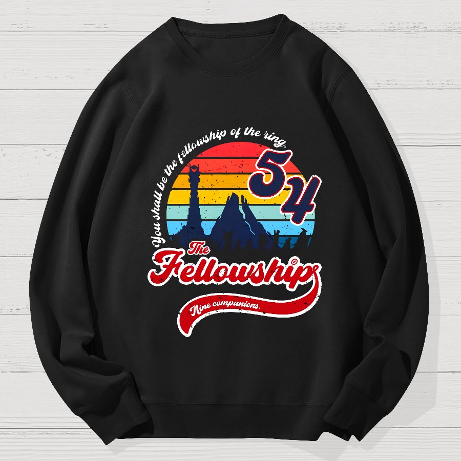 Nine Friends Geek Cotton Sweatshirt