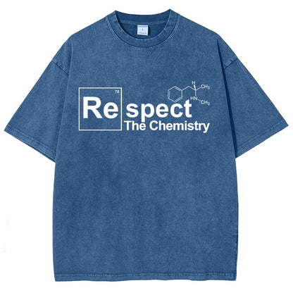Respect The Chemistry Geeky Vintage Distressed T-shirt