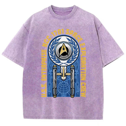 Space Exploration Vintage Distressed T-shirt