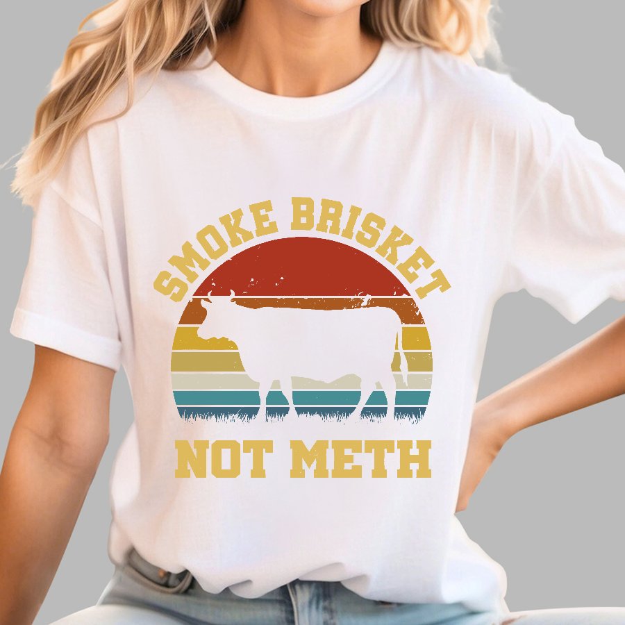Smoke Brisket Not Meth Geek T-Shirt