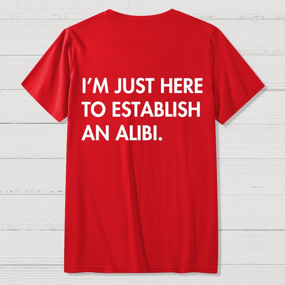 Alibi  Back Printing Geek T-Shirt
