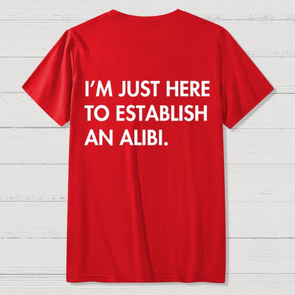 Alibi  Back Printing Geek T-Shirt