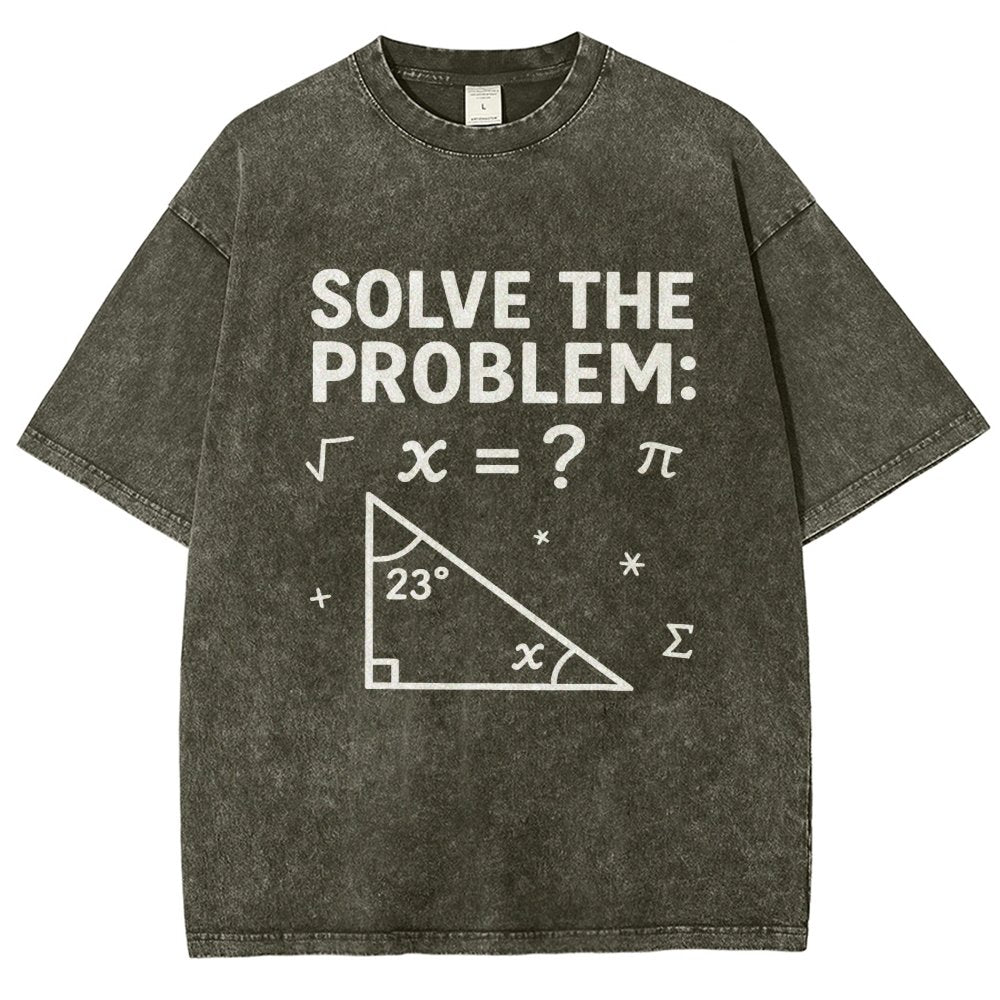 Solve The Problem Funny 67 Meme Vintage Distressed T-shirt