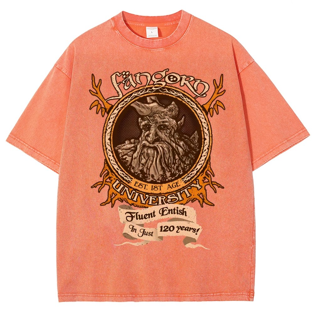 Elden University Vintage Distressed T-shirt