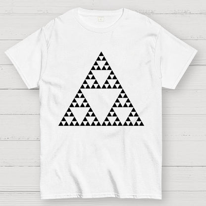 Sierpinski Triangle Fractal Unisex Geek T-Shirt