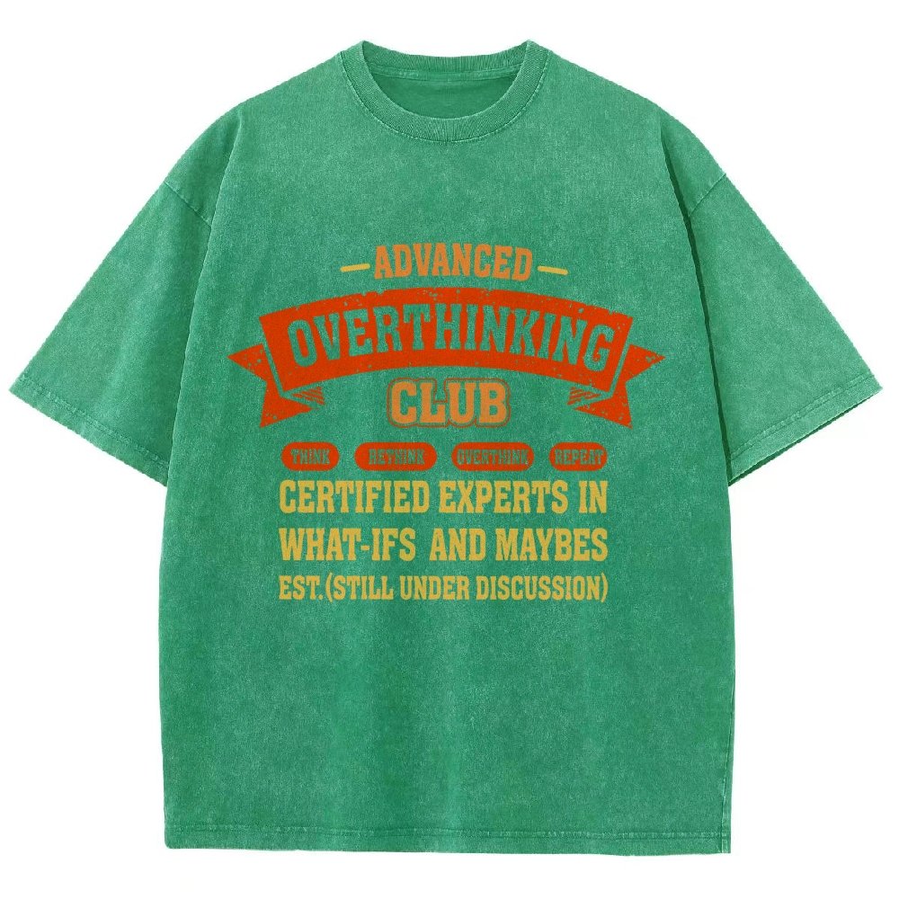Overthinking Mode ON! Vintage Distressed T-shirt