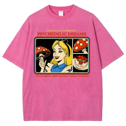 Psychedelic Dreams Vintage Distressed T-shirt
