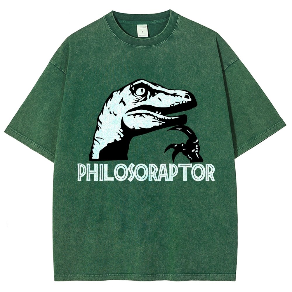 Philosoraptor Vintage Distressed T-shirt